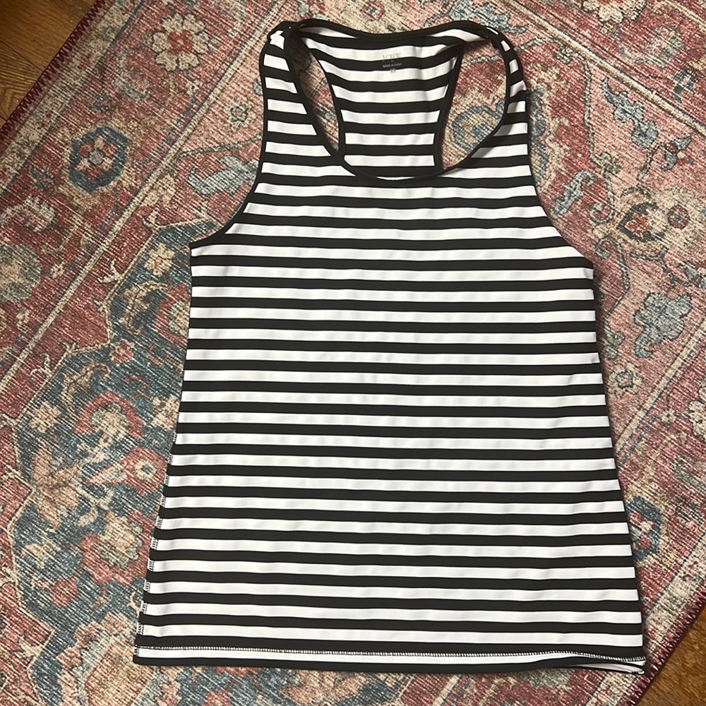 J. Crew Striped Racerback Tank